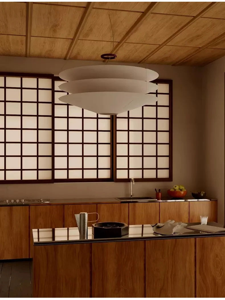 Wabi-Sabi Fabric Pendant Chandelier