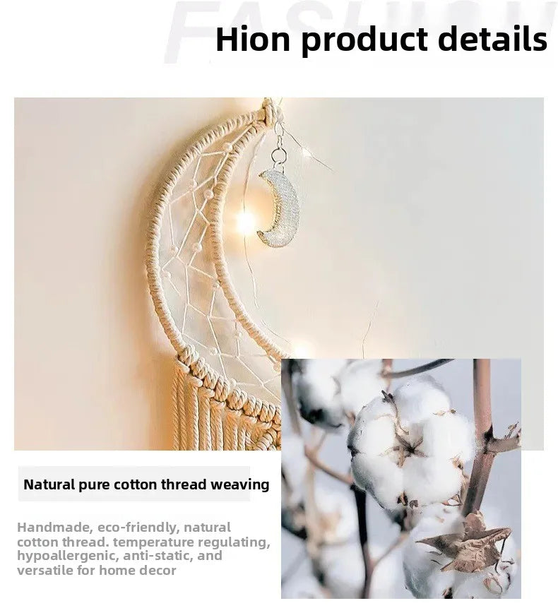 Nordic Round Woven Wall Tapestry