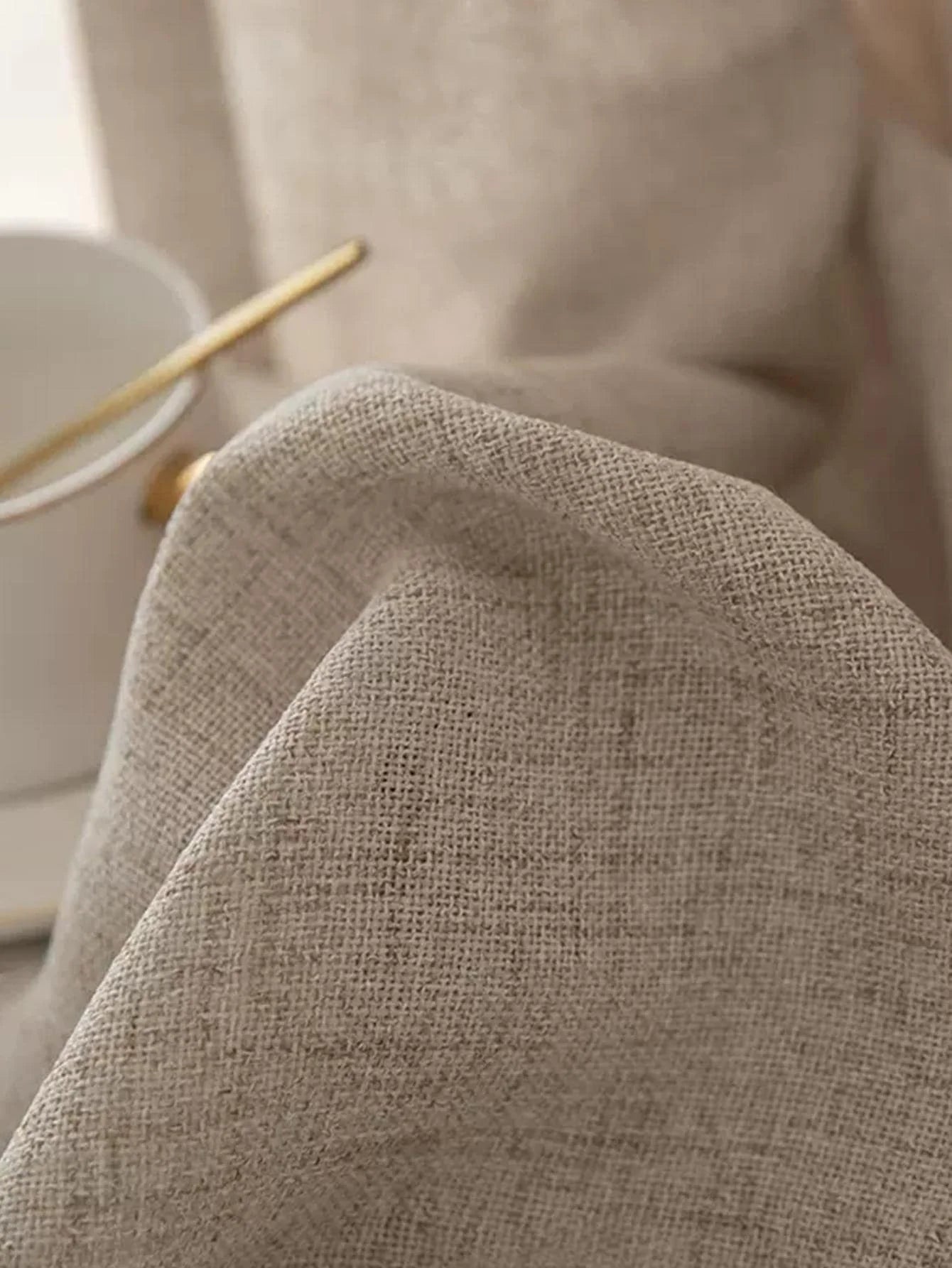 Japanese Cotton-Linen Semi-Sheer Curtains