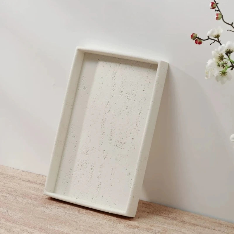 Travertine Stone Vanity Tray