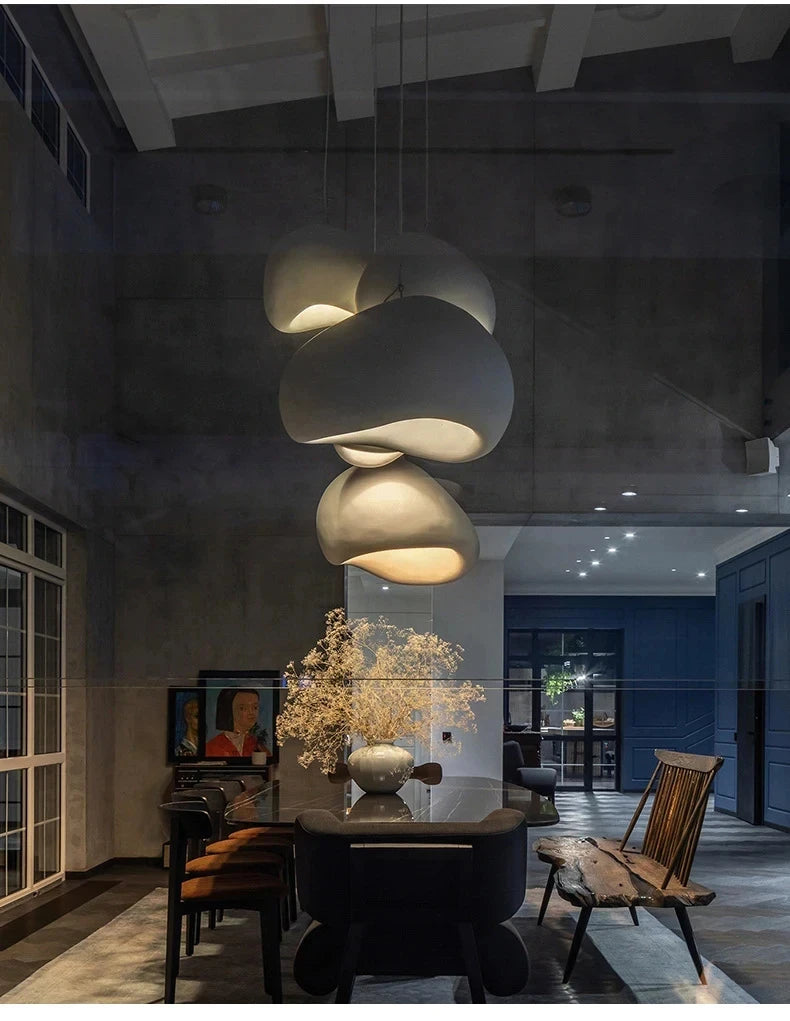 Wabi-Sabi Cement Pendant Chandelier