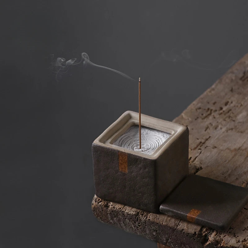 Wabi-Sabi Ceramic Incense Burner
