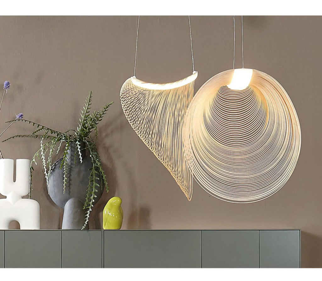 Wabi-Sabi Wood Pendant Lamp