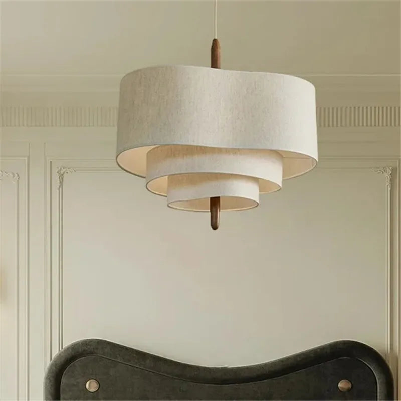 Wabi-Sabi Fabric Pendant Chandelier