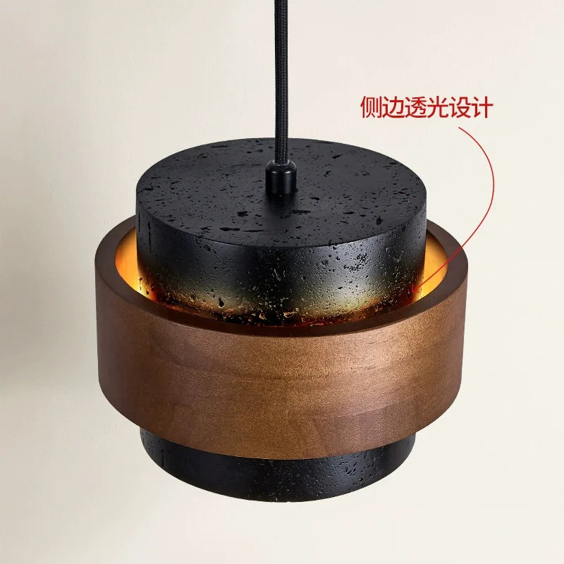 Wabi-Sabi Stone Pendant Lamp