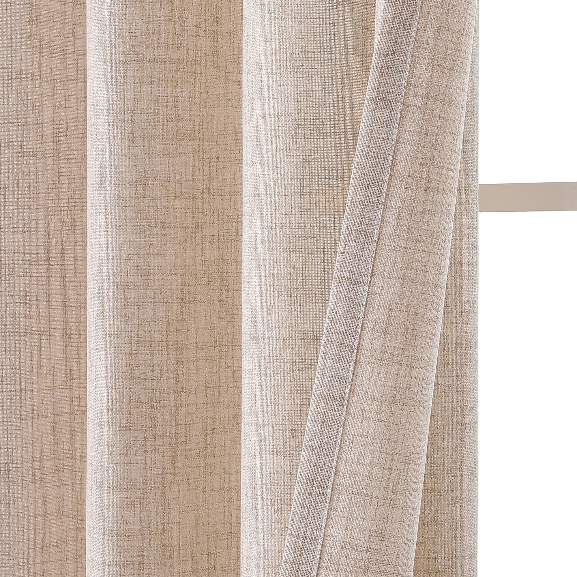 Nordic Faux Linen Blackout Curtains